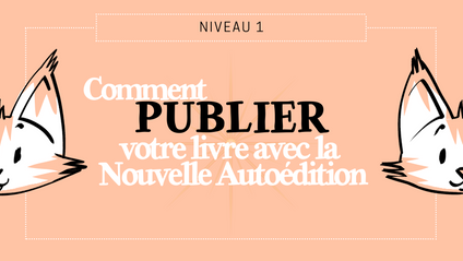 Product image for NIVEAU 1 : Comment Publier votre livre avec la Nouvelle Autoédition