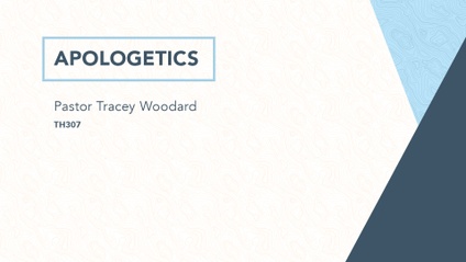 Product image for TH307 - Apologetics
