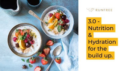 Product image for 3.0 - Nutrition and Hydration for the build up.