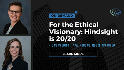 Product image for For the Ethical Visionary: Hindsight is 20/20
