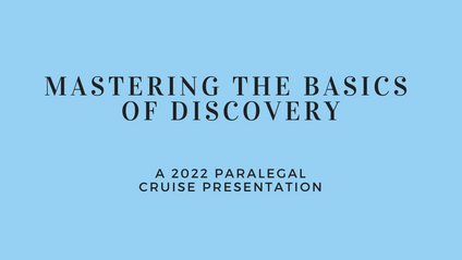 Product image for Mastering the Basics of Discovery