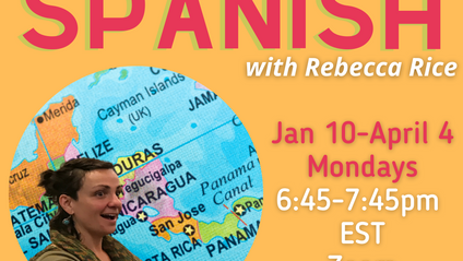 Product image for Beginner Spanish with Rebecca Rice (spring 2022)