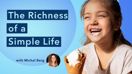 Product image for The Richness of a Simple Life - Masterclass with Michal Berg