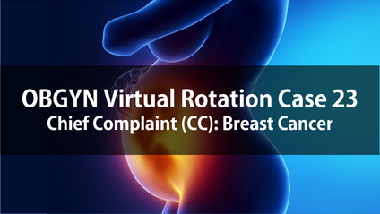 Product image for OBGYN Virtual Rotation Case 23  Chief Complaint (CC): Breast Cancer