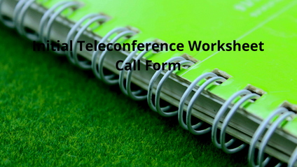 Product image for Worksheet - Learn EEO Online – Initial Teleconference Workbook (ITW) - Call Form_S