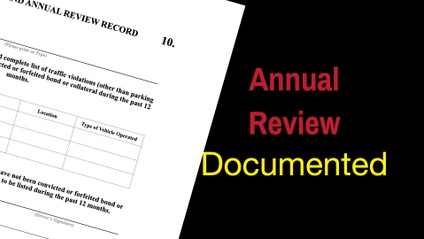Product image for Annual Review & Violation Record