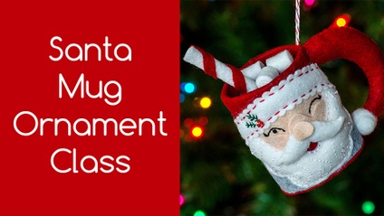Product image for Santa Mug Ornament Class