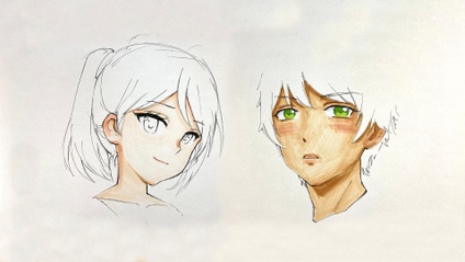 Product image for Manga Anime Gesichter und Figuren einfach zeichnen und kolorieren