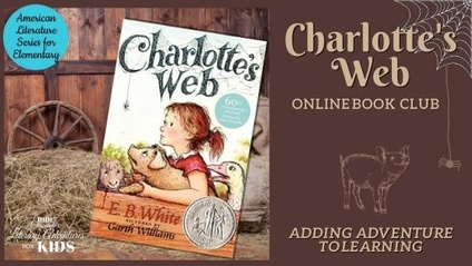 Product image for Charlotte's Web Online Book Club ~ American Classic Literature Series for Elementary