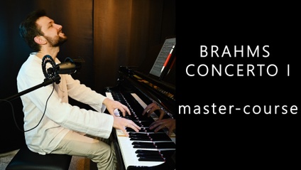 Product image for Brahms Piano Concerto I in D Minor: A Comprehensive Master-Class