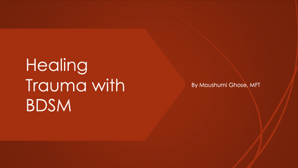 Product image for Healing Trauma With BDSM/Kink 1.0 CEU