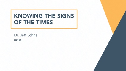 Product image for LD915 - Knowing the Signs of the Times