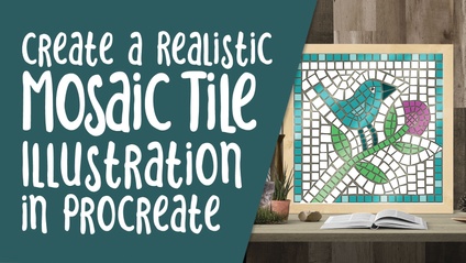 Product image for PRO 058 - Create a Realistic Mosaic Tile Illustration in Procreate