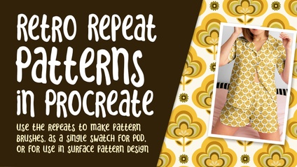 Product image for PRO 051 - Retro Repeat Pattern Design in Procreate