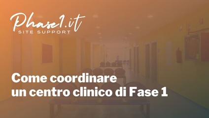 Product image for Come coordinare un centro clinico di Fase 1