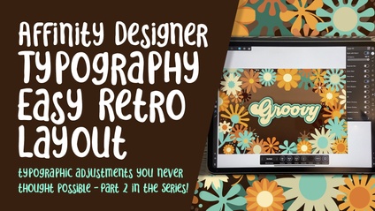 Product image for Affinity Designer 002 - Typography Easy Retro Layout