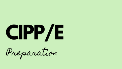 Product image for CIPP/E - Preparation
