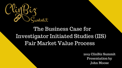 Product image for The Business Case for Investigator Initiated Studies (IIS) Fair Market Value Process