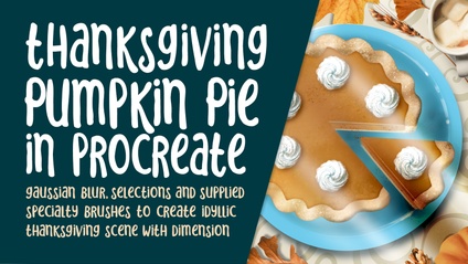 Product image for PRO 033 - Thanksgiving Pumpkin Pie in Procreate