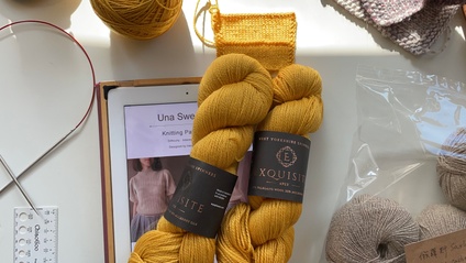 Product image for Una Sweater Knitting Tutorials