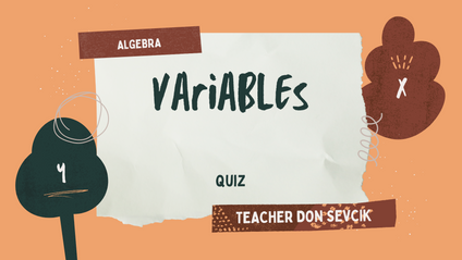 Product image for Variables in Math