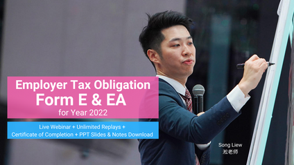 Product image for (English) 2022 Employer Tax Obligation Form E & EA  by Song Liew Tzen Hsiung 淞老师 (ANC Group)
