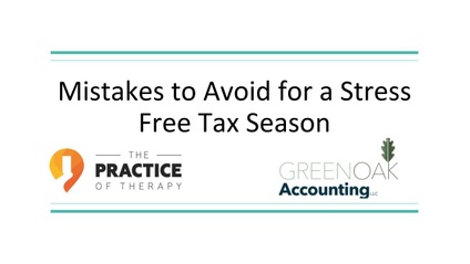 Product image for Mistakes To Avoid For A Stress Free Tax Season