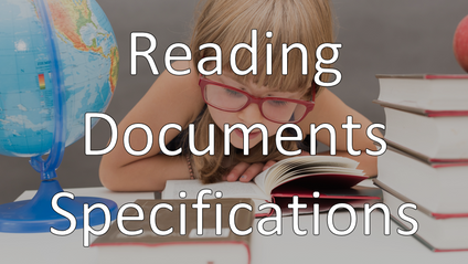 Product image for 203 - Reading Document Specifications