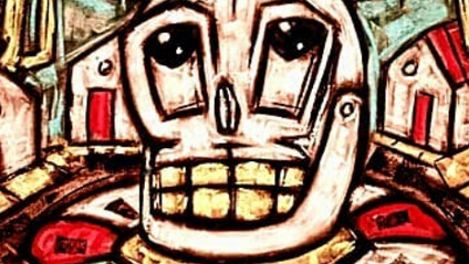 Product image for Calavera Charcoal Drawing with David Flury