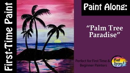 Product image for FREE: Easy Painting for a First-Time Painter: Palm Tree Paradise