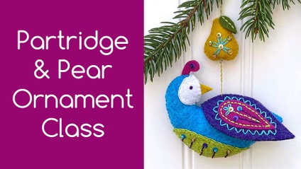 Product image for Partridge and Pear Ornament Class