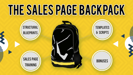 Product image for The Sales Page Backpack