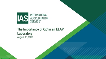 Product image for ELAP Webinar 04 – Qc In The ELAP Lab