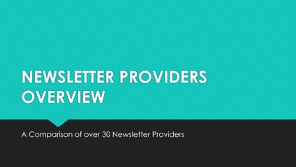 Product image for Newsletter Providers Overview