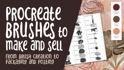 Product image for PRO 020 - Make and Sell Procreate Brush Sets for Passive Income