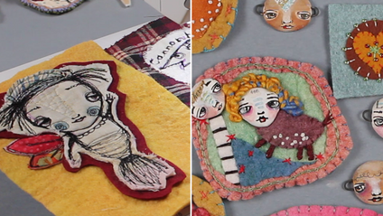 Product image for Bundle Courses: The Free Hand & Tiny Stitchy Scenes with Sunny Carvalho