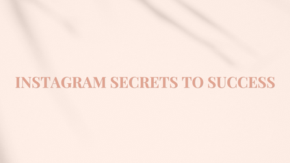 Product image for Instagram Secrets To Success (Start Here)