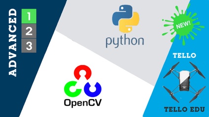 Product image for Advanced Tello Programming with Python 3 and OpenCV - Course 1/3