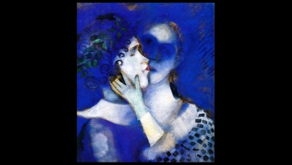 Product image for Paint-A-Long - Recreation of Blue Lovers by Chagall⁠