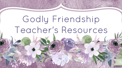 Product image for Godly Friendship Teacher's Resources