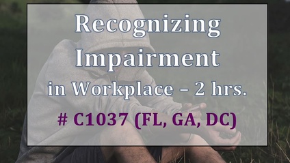 Product image for Recognizing Impairment  C1037 | 2 Hrs