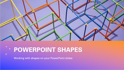 Product image for PowerPoint- working with shapes and images