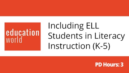 Product image for Including ELL Students in Literacy Instruction (K-5)