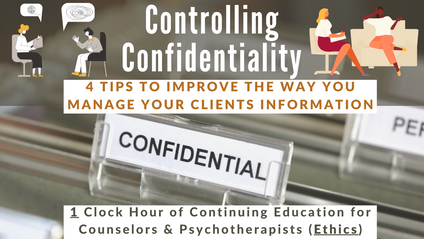 Product image for Controlling Confidentiality (1 CE Hour)