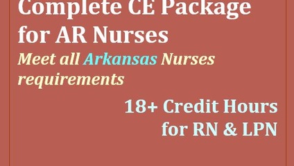 Product image for Arkansas Nurses CE Package | 18+ hrs.