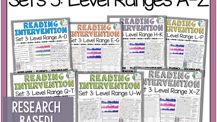 Product image for Reading Intervention Program: Set Three Bundle