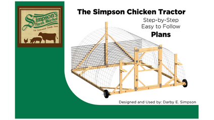 Product image for Simpson Chicken Tractor Plans
