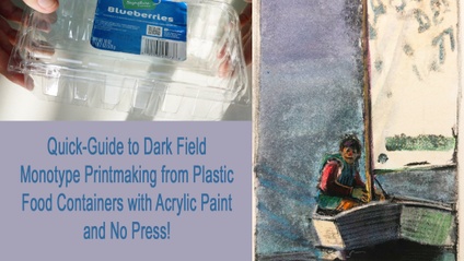 Product image for Quick-Guide to Dark Field Monotype Printmaking from Plastic Food Containers