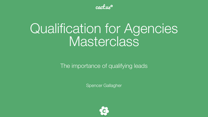 Product image for Qualification for Agencies