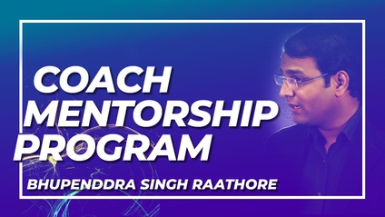 Product image for BSR's Coach Mentorship Programme  (Training what You Love)